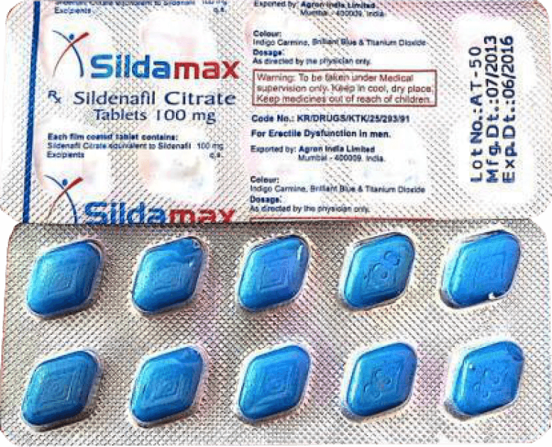 Sildamax tablets 100 mg Sildenafil