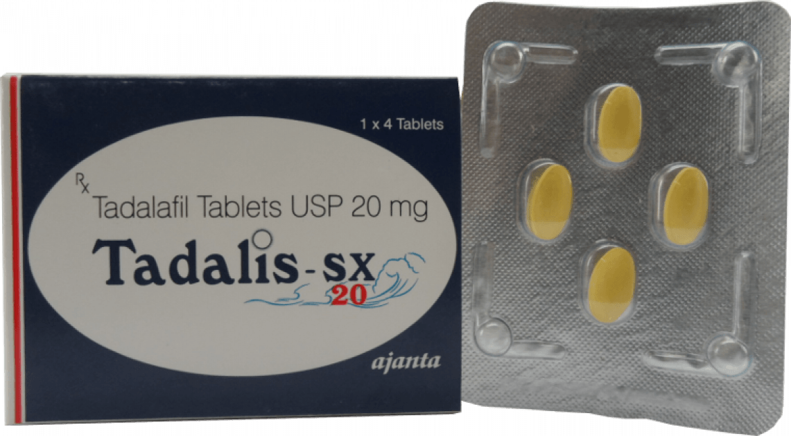 Tadalis SX 20 mg Tadalafil tablets