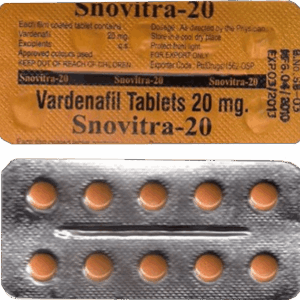 Snovitra  20 mg Vardenafil tablets